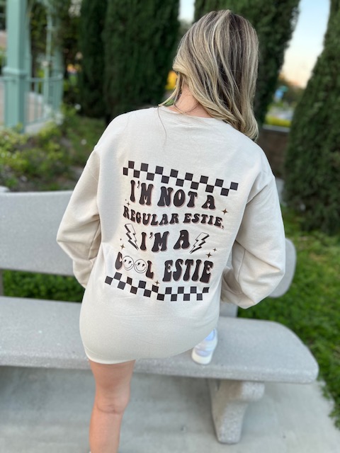 "Cool Estie Club" Crew Neck – Sand Beige